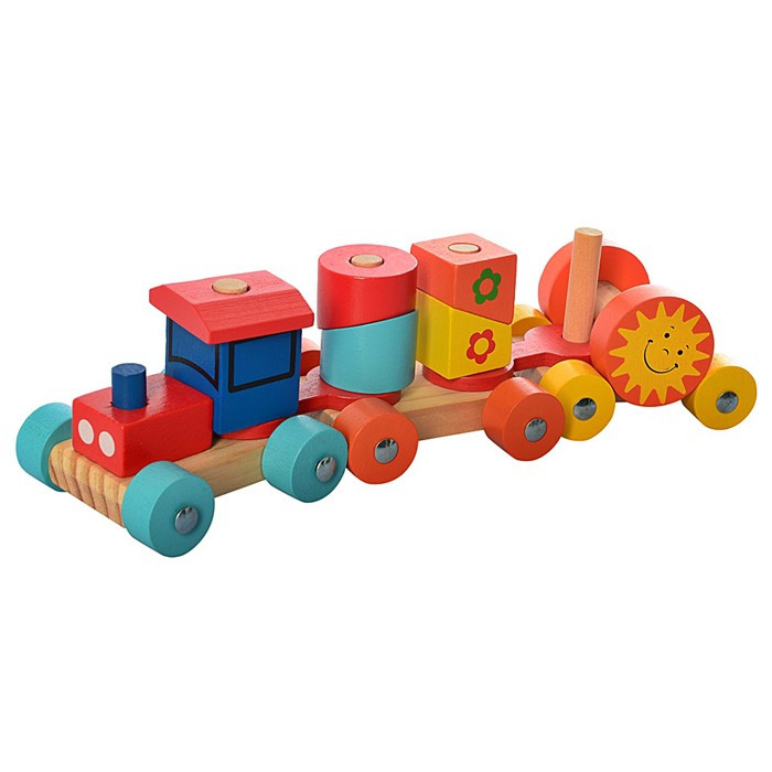 Дерев'яна іграшка Паровозик (MD2341), фото 1