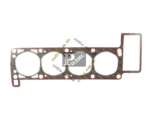Прокладка ГБЦ Волга, ГАЗель, Соболь дв. ЗМЗ 406, безасистова з червоним герметиком "БЦМ"