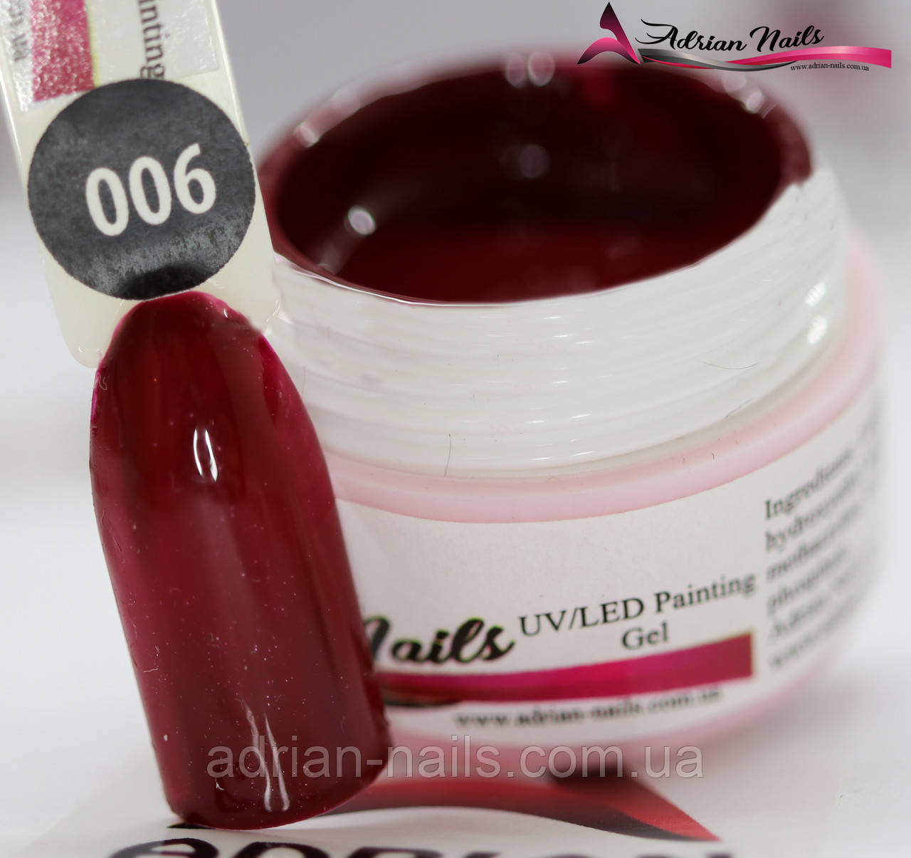 Гель-фарба бордо #6 (5 г), фото 1