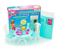 Меблі для Барбі Глорія Столова з холодильником 2812