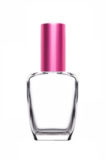 Прозорий флакон Гоя 30 мл з металевим спреєм рожевий, фото 1