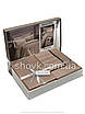 Постільна Білизна First Choice Deluxe Satin Square Novel Line Kahve, фото 4