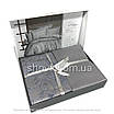 Постільна Білизна First Choice Cotton Satin Advina Gri Сімейний, фото 3