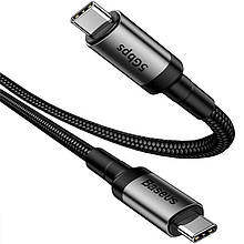 Cable Baseus Cafule Type-C/Type-C (CATKLF-GG1) Black 1m
