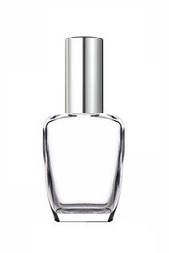 Прозорий флакон Гойя 50 мл зі спреєм срібного кольору