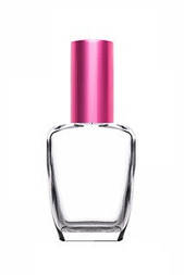 Прозорий флакон Гойя 50 мл зі спреєм рожевого кольору