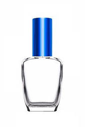 Прозорий флакон Гойя 50 мл зі спреєм синього кольору