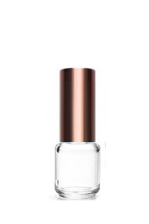 Прозорий флакон Смайл 5 мл зі спреєм коричневого кольору, фото 1