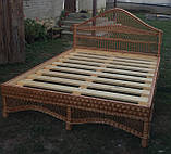Ліжко з лози No1 (2х1,6 м.), фото 4