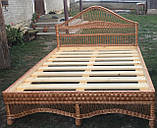 Ліжко з лози No1 (2х1,6 м.), фото 7