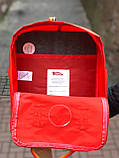 Рюкзак Fjallraven Kanken classic 16L Канкен класик 16 л Red Rainbow з райдужними ручками, фото 3