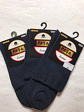 Шкарпетки без гумки чоловічі PASA Туреччина розмір 40-45 синій бавовна