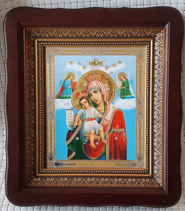 Икона Божией Матери "Достойно Есть" для Дома 23*26cm — Купить Недорого ...