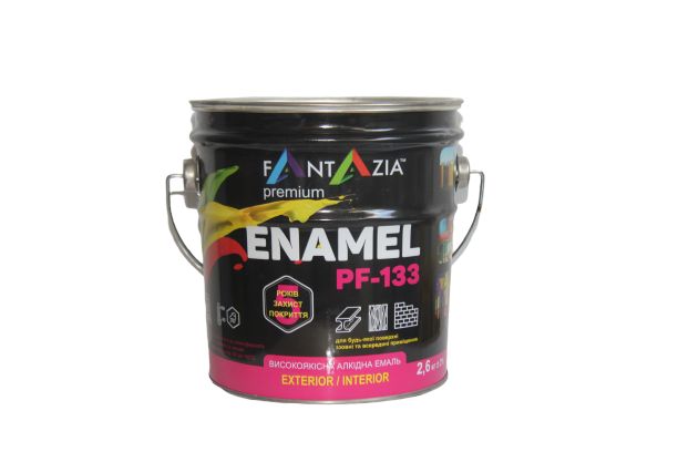 Емаль ПФ-133 "Вагонка" Fantazia 2,6 кг чорний Premium