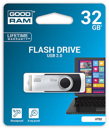 Флешка USB 32GB GoodRam UTS2 Twister Black (UTS2-0320K0R11), фото 3