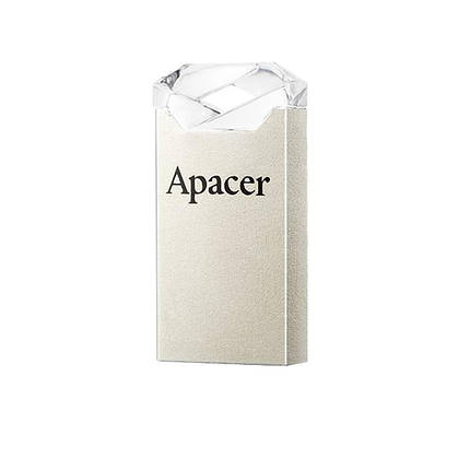 Флешка USB 64GB Apacer AH111 Silver/Crystal (AP64GAH111CR-1), фото 3