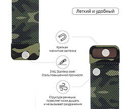 Браслет металлический Armorstandart Milanese Loop для Apple Watch 38mm 40mm Military Green (ARM52957, фото 3