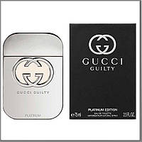 Gucci Guilty Platinum Edition туалетна вода 75 ml. (Гуччі Гілті Платинум Едіш)