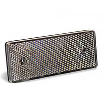 Білий світловідбивач КД1-1 Катафот передній на легковий причіп