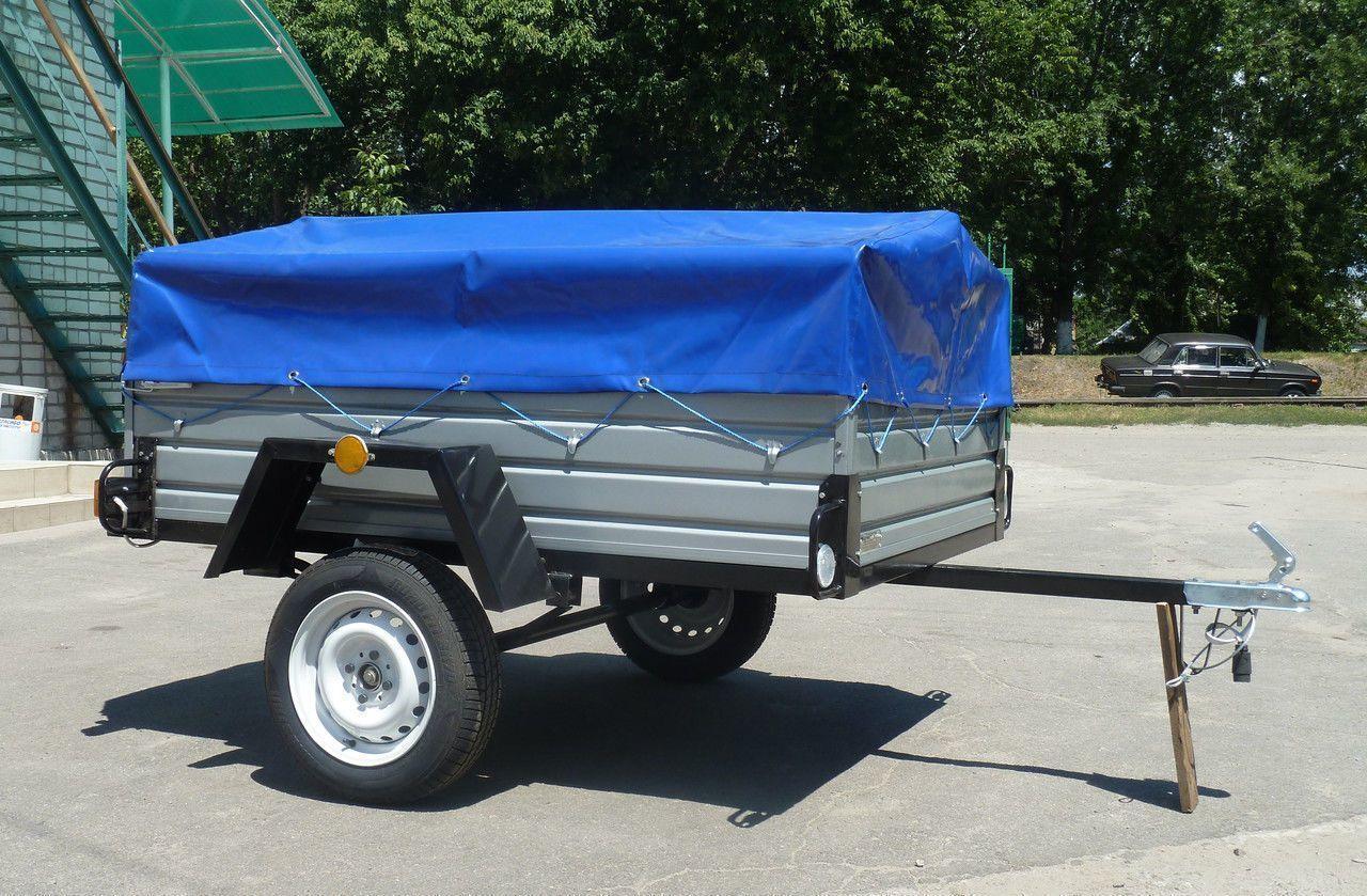 Тент ПВХ Єврофура на легковий причіп "Лев-16" 1.60 х1.30, фото 1