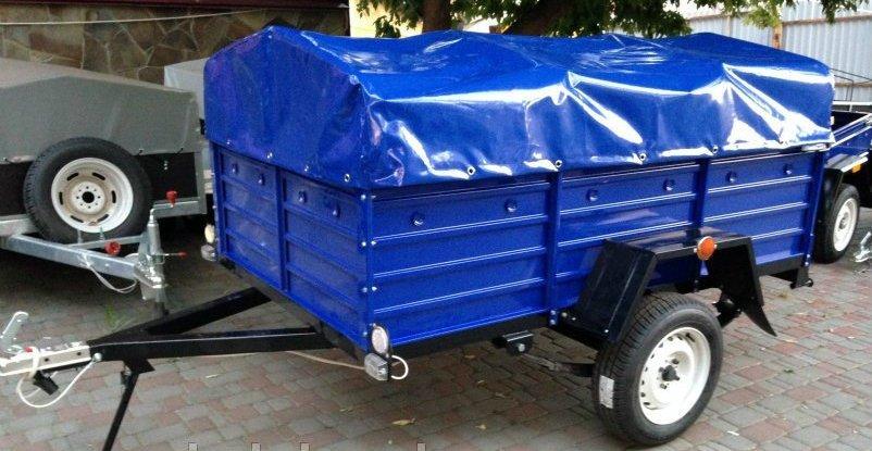 Тент ПВХ Єврофура на легковий причіп КРД 2,50 х 1,30, фото 1