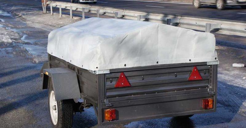 Тент ПВХ Єврофура на легковий причіп Палич 1,70 х 1,20, фото 1