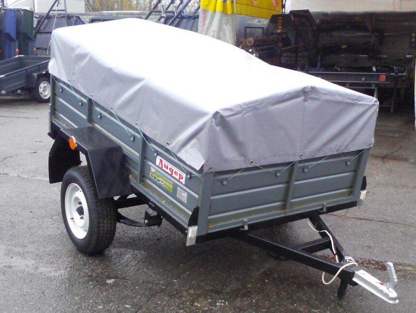 Тент ПВХ Єврофура на легковий причіп Лідер 1,80 х 1,25, фото 1