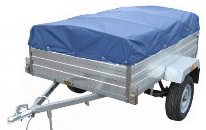 Тент ПВХ Єврофура на легковий причіп Вісь 1,71 х 1,24, фото 1