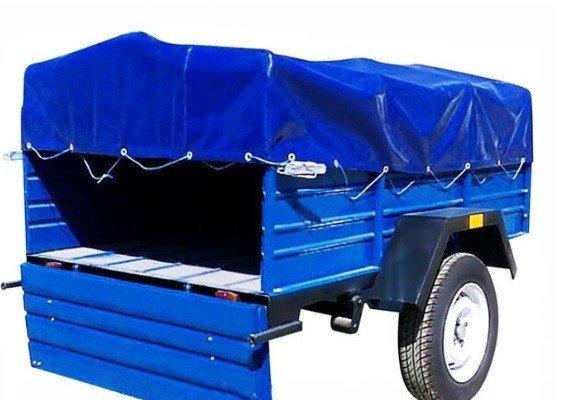 Тент ПВХ Єврофура на легковий причіп БЗП-7 2,50 х 1,40, фото 1