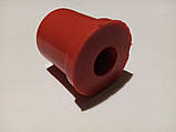 Втулка ресори ГАЗ-24 Волга поліуретан червона на легковий причіп, фото 2