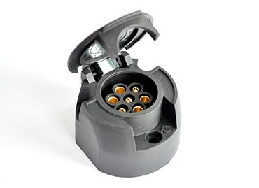 Розетка фаркопа для причепа пластикова Wassa 12 V 7-контактів Україна, фото 1