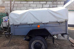 Тент ПВХ Єврофура на причіп Степок ЗАЗ-8101 1.61 х 1.7