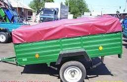 Тент ПВХ Єврофура на легковий причіп Вісь П-3.5 2.46 х 1.57, фото 1