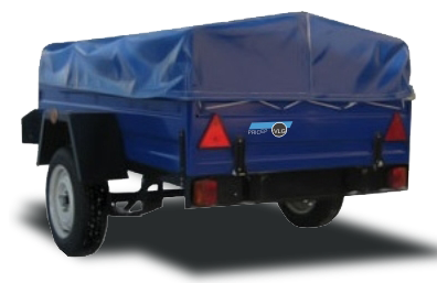 Тент сумково-рюкзачний Oxford на легковий причіп ПФ-01 "Фермер" 2.00 х 1.220 м, фото 1