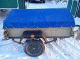 Тент ПВХ Єврофура на легковий причіп КрАЗ 1,85 х 1,35, фото 2