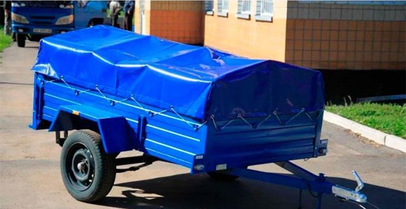 Тент ПВХ Єврофура на легковий причіп ПР Росіч 2,16 х 1,35, фото 1