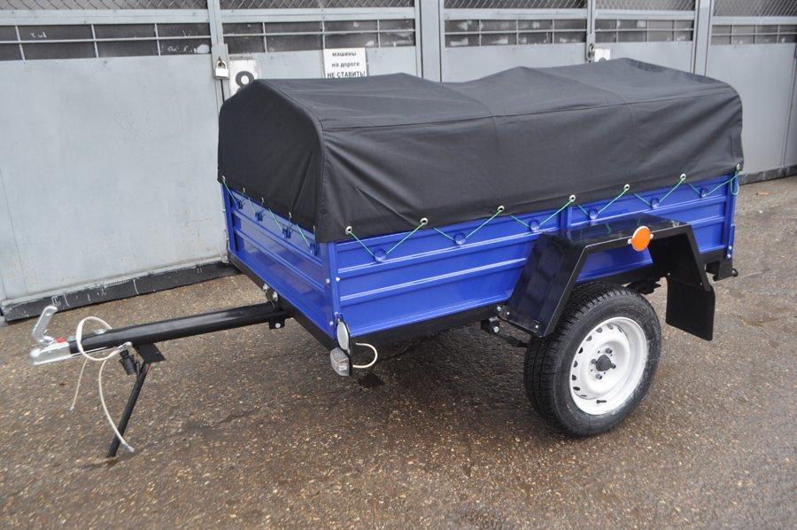 Тент сумо-рюкзачний Oxford на легковий причіп КРД 2,00 х 1,30, фото 1