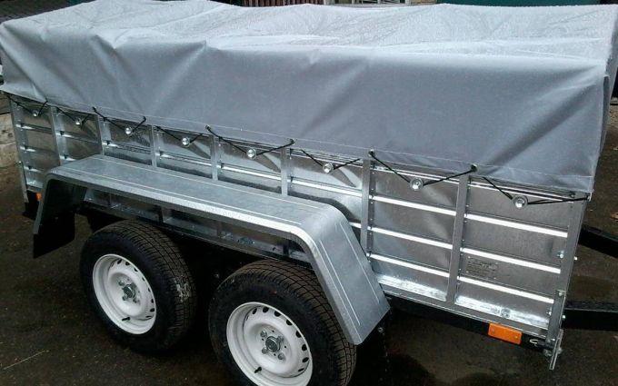Тент ПВХ Єврофура на легковий причіп Лідер 2,50 х 1,40, фото 1