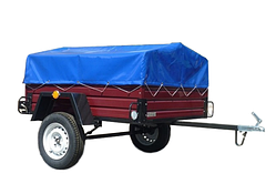 Тент ПВХ Єврофура на легковий причіп "Лев-18" 1.80 х1.30