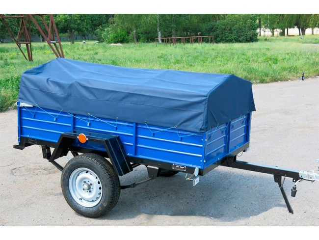 Тент ПВХ Єврофура на легковий причіп Бобер 1,90х1,30, фото 1