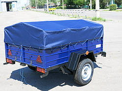 Тент сумо-рюкзачний Oxford на легковий причіп Бобер 2,00 х 1,30