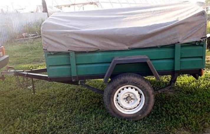 Тент брезентовий на легковий причіп БЗП-5 2,20 х 1,30, фото 1