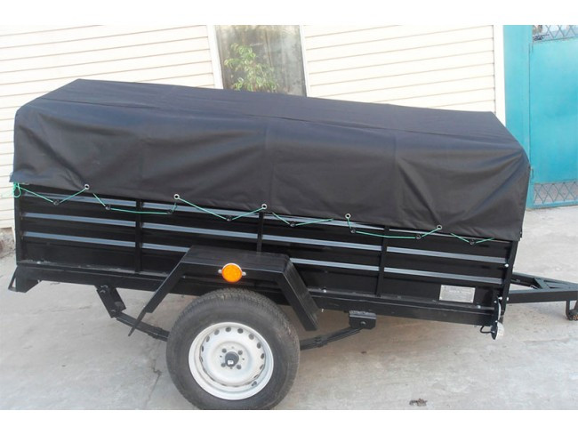 Тент на легковий причіп Караван 2,20 х 1,30 ПВХ Єврофура, фото 1