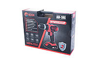 Акумуляторний шуруповерт Edon AD-18C, 18 В, 2 А/год, 1350 об/хв, 30 Нм, 2 швидкості, реверс, кейс, 2 акум., фото 6