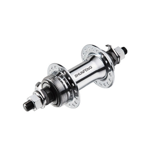 Втулка передня St V-brake/Disc SHUNFENG SF-HB08F, 14Gx36H накрутний флан, хром