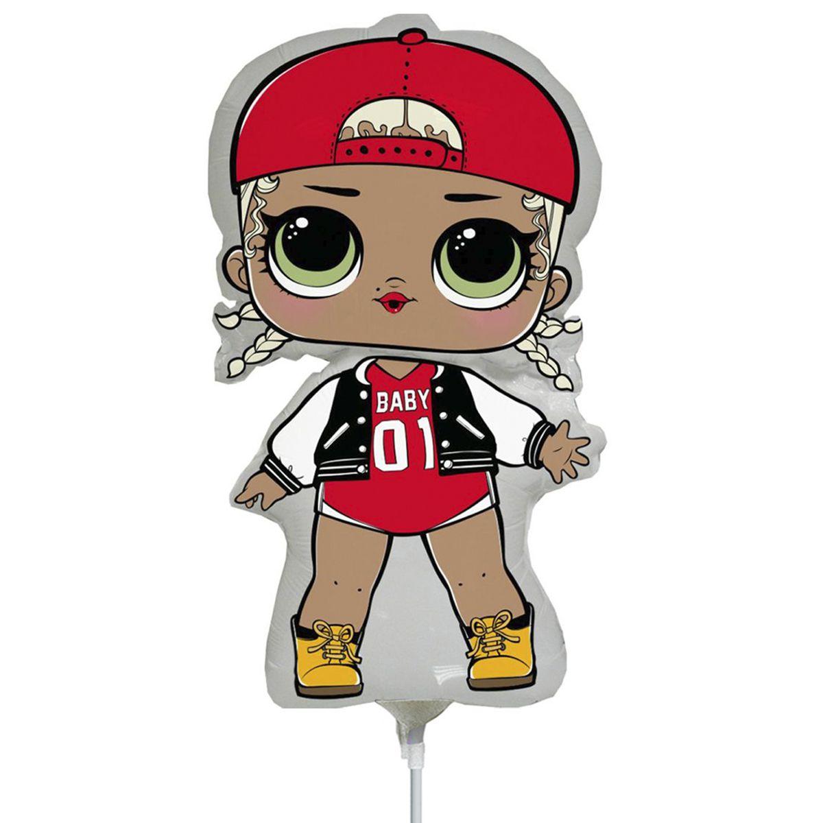 Фольгована міні-куля Лялька Лол mc cwag (Flexmetal)