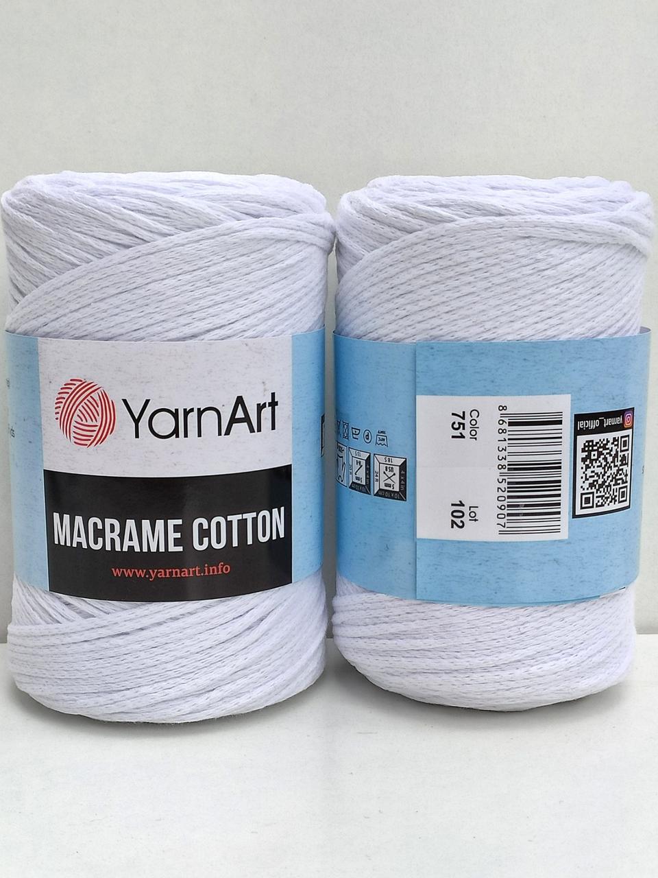 YarnArt Macrame Cotton 751 білий