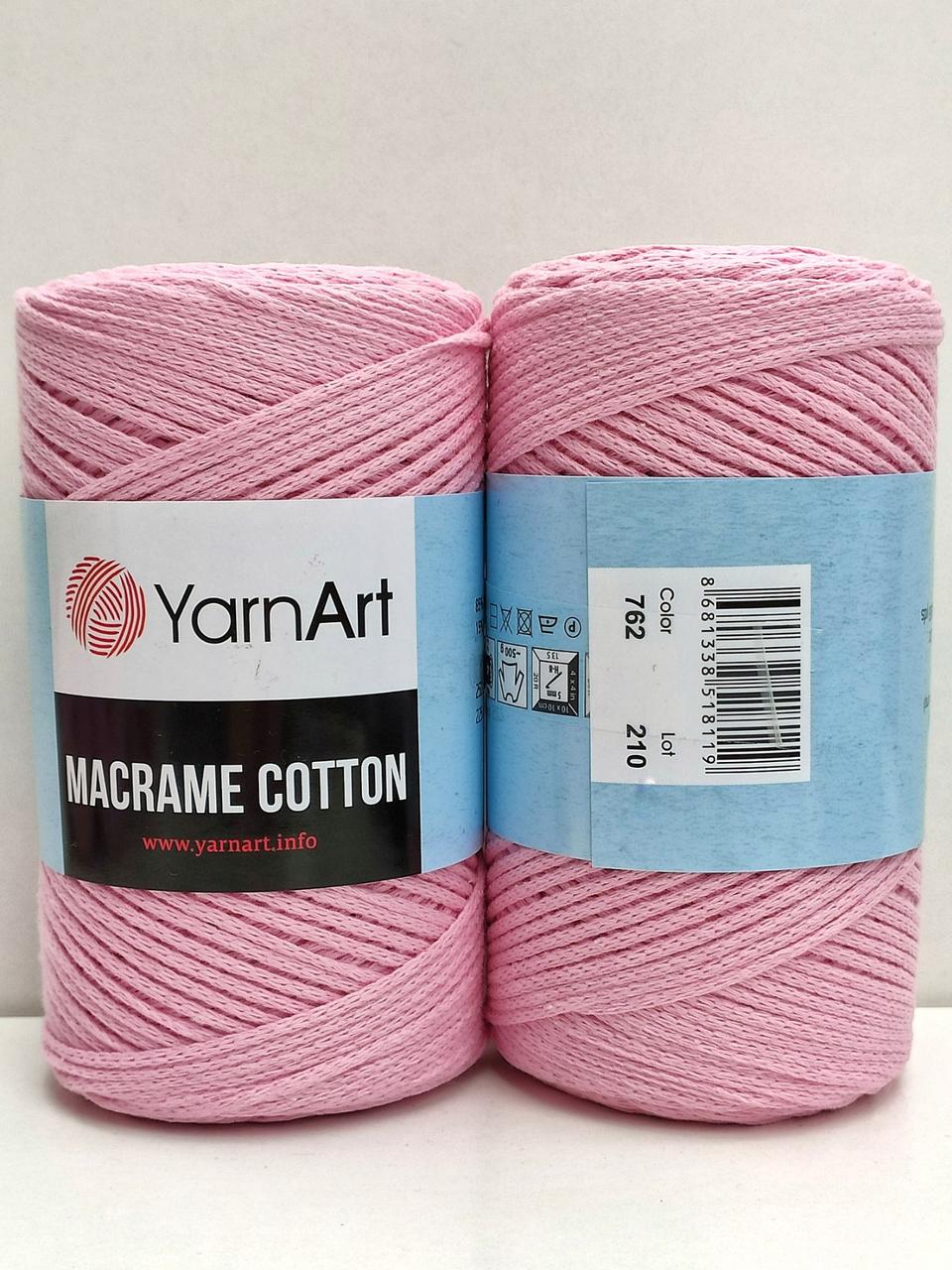 YarnArt Macrame Cotton 762 рожевий