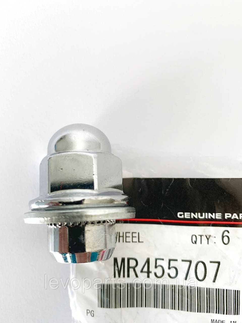 Гайка кріплення колеса Mitsubishi Lancer X (Міцубісі Лансер 10) Outlander XL (Аутлендер) MMC Оригінал MR455707, фото 1