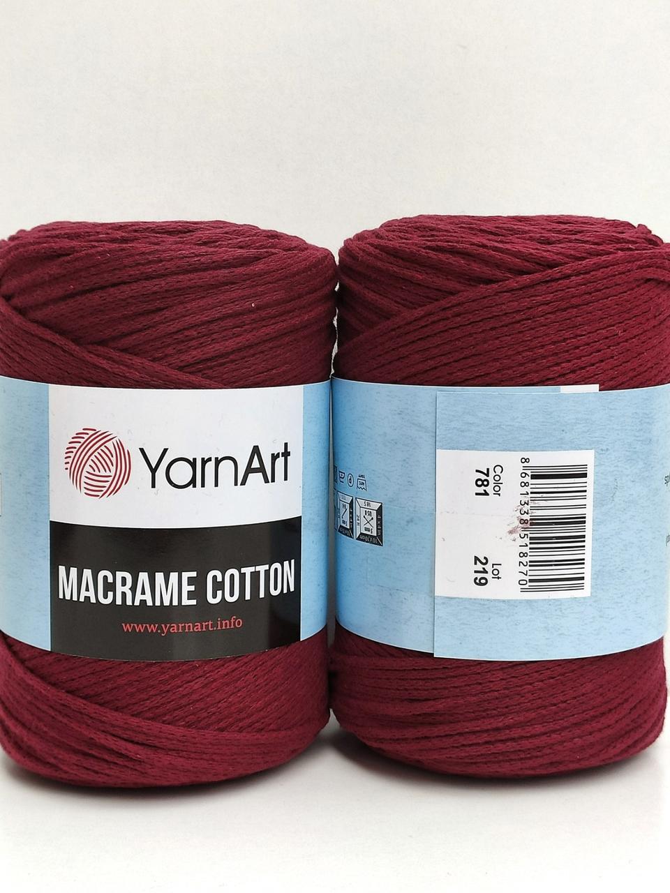 YarnArt Macrame Cotton 781 бордовий